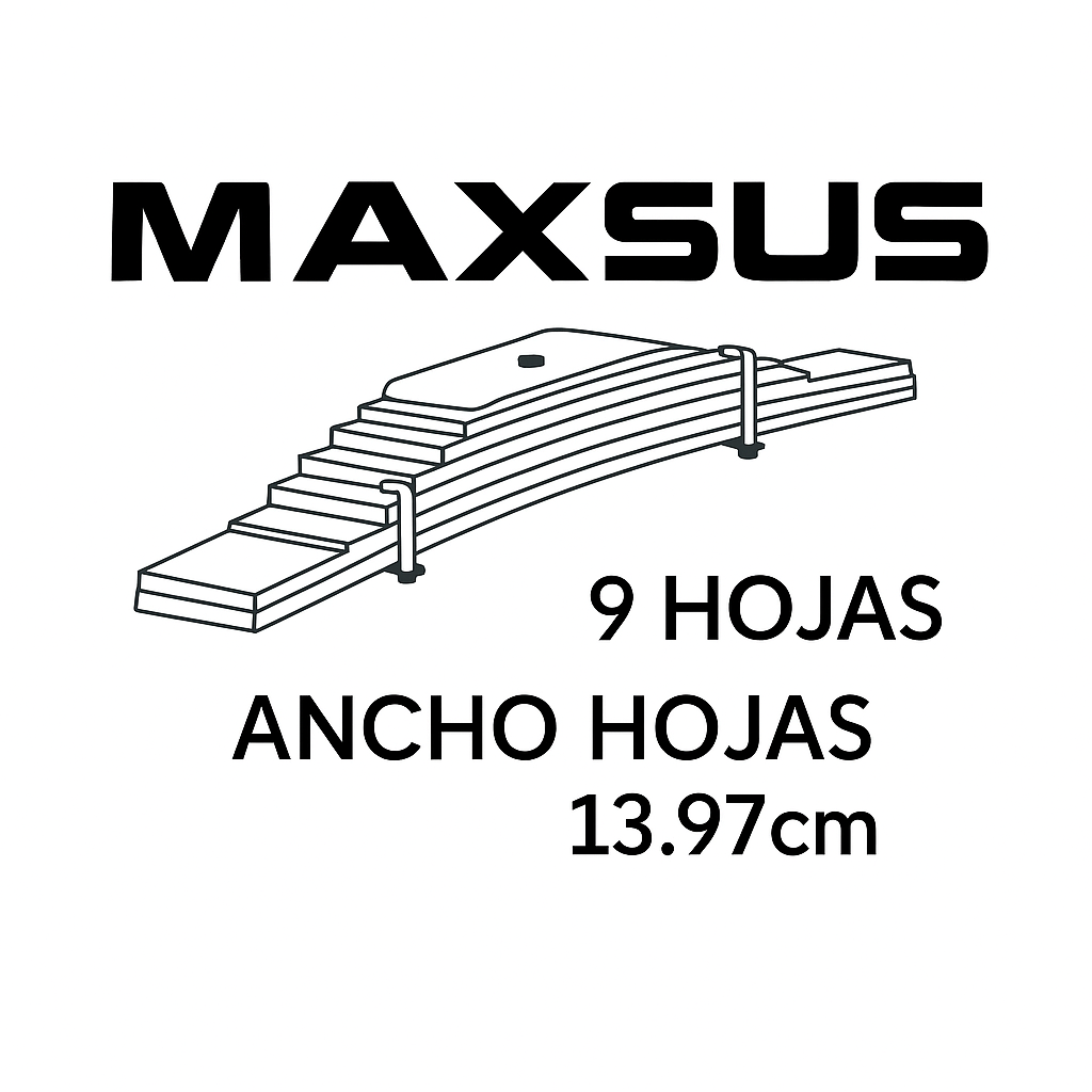 PAQUETE DE RESORTES 9H 5 1/2(13,97) MXS (6)
