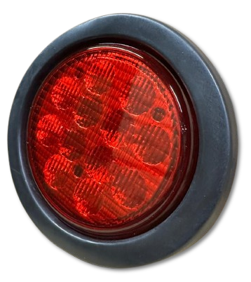 FOCO 4 ROJO CON BORDE GOMA T26