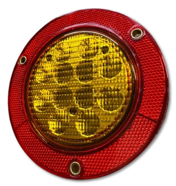 FOCO 4 AMARILLO CON BORDE REFLEC T26