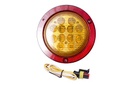 FOCO TRASERO AMBAR LED 4 PLG REFLEC NUEV
